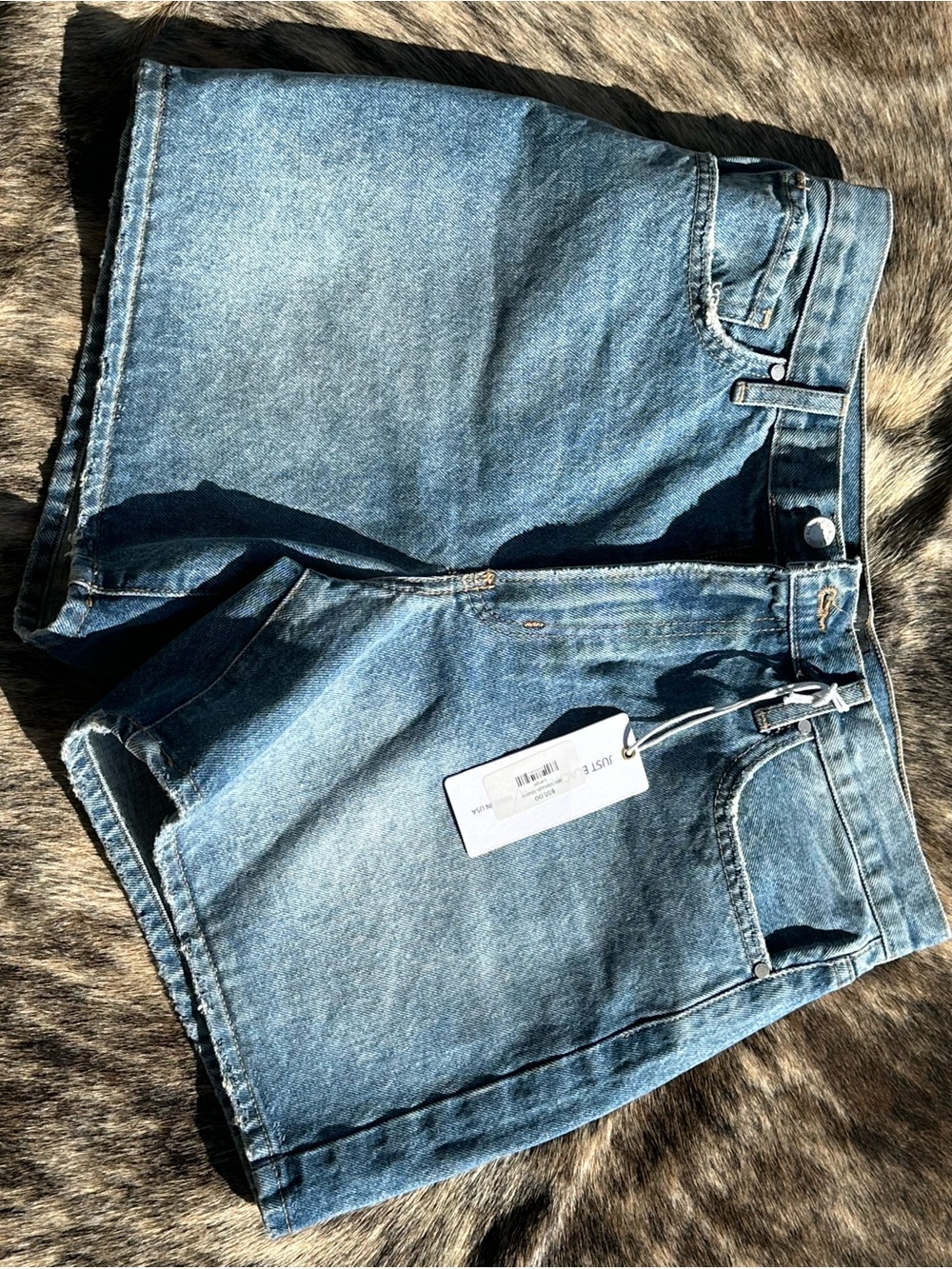 Denim Large Women’s Shorts - Blue
